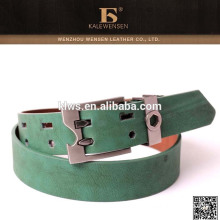 Factory price best quality wholesale 2 pin green color mens name brand belts